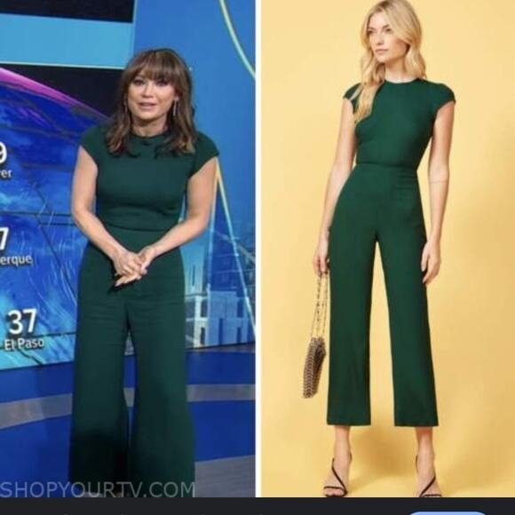 Reformation Mayer Jumpsuit - Size 0 - Green - Picture 3 of 6